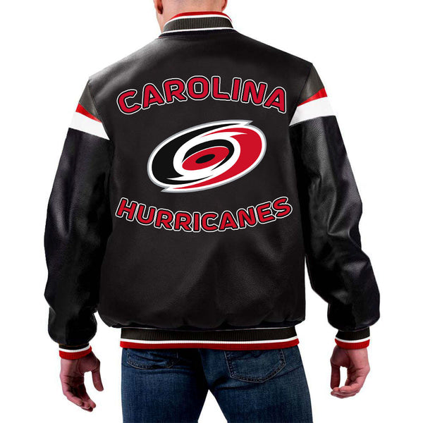 NHL Carolina Hurricanes Leather Jacket by aso in USA