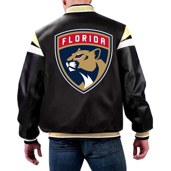 NHL Florida Panthers Leather Jacket by aso in USA