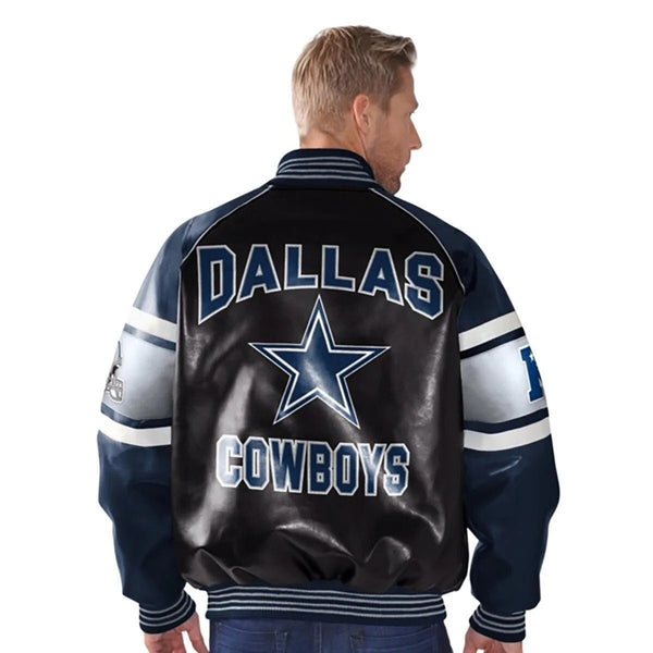 Authentic Dallas Cowboys Leather Jacket for Men by All Sports Outfits in USA
